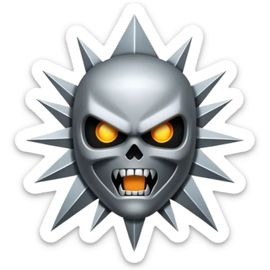 Thrash Metal logo sticker