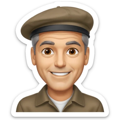 George clooney head slap sticker
