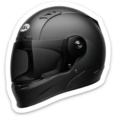 bell hp777 helmet with the low visor.  sticker