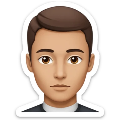 A person who has the sharpest jawline sticker