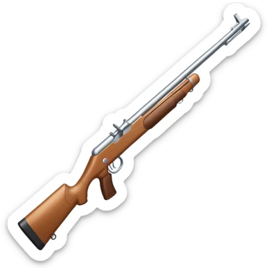 White practice colorguard rifle  sticker