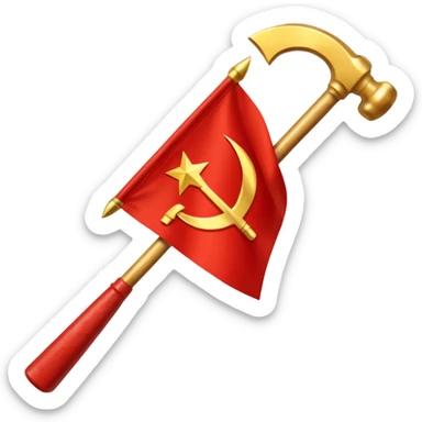 Soviet union flag sticker