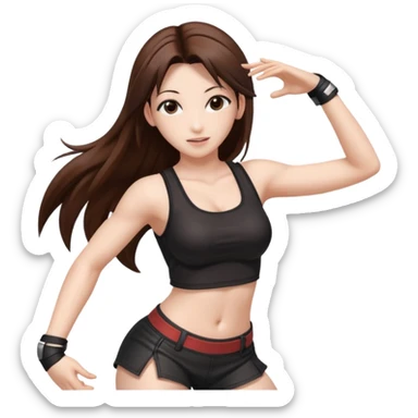 Final fantasy 7 Tifa dance  sticker