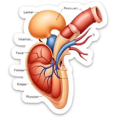 human male reproductive system diagram educational sticker