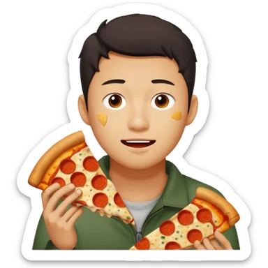 josh chen eating leftover sticker