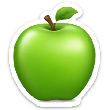 Green apple  sticker