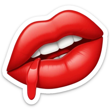 lipstick kiss sticker