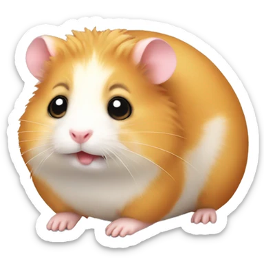 Very cute maximum cute hamster sticker