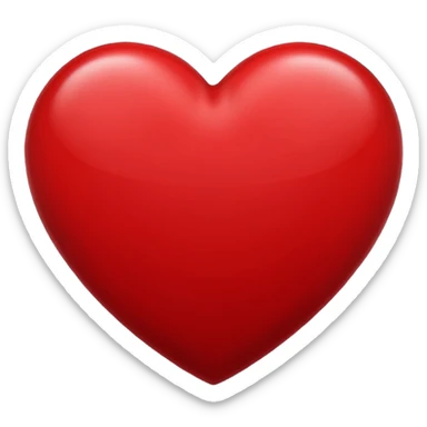 dark red heart emoji very dark red  sticker