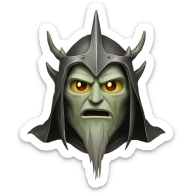 The witch king from the lord of the rings movies sticker