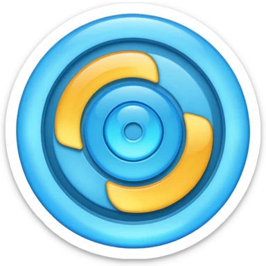 make me a loading skyblue emoji rotating animateded one sticker