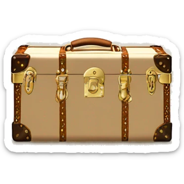 Cream Luis Vuitton Trunk sticker