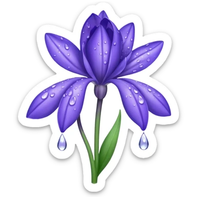 Bluebell flower full of sorrows  sticker