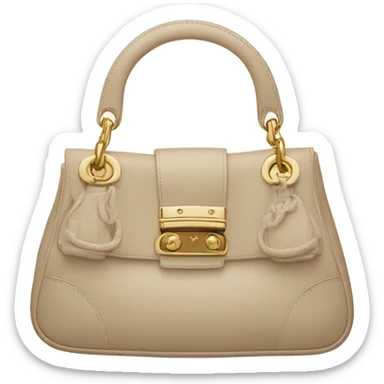 dior bag bejge sticker