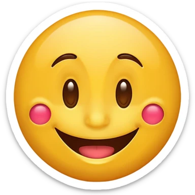 a whimsical flaboyant goofy emoji sticker