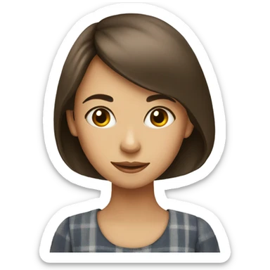 girl silling tea  sticker