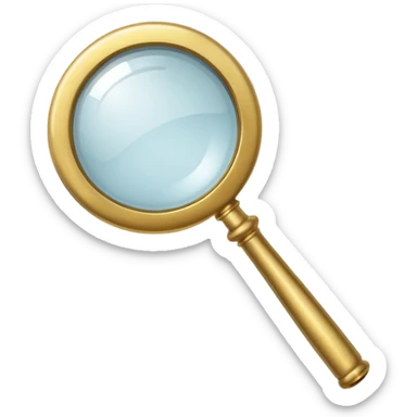 magnifying glass sticker