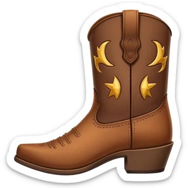 Cowboy Boot minimalistic sticker