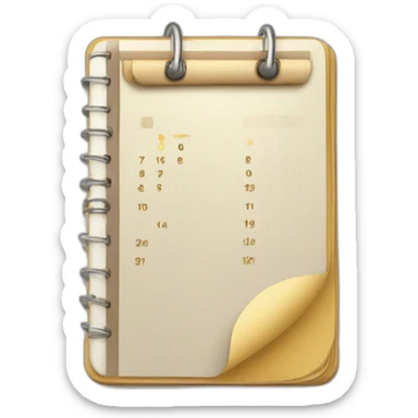 agenda + calendary sticker