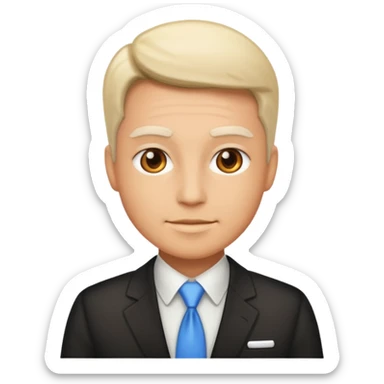 Administrator black white glowing transparent background sticker