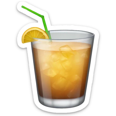 Male cocktail glass sticker