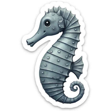 Old seahorse emoji sticker