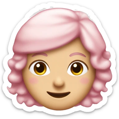 Light pink merry Christmas card  sticker