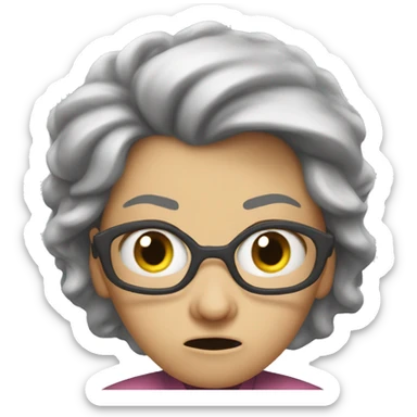 Super really really really really angry mom sticker