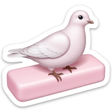 Dove baby pink beauty bar sticker