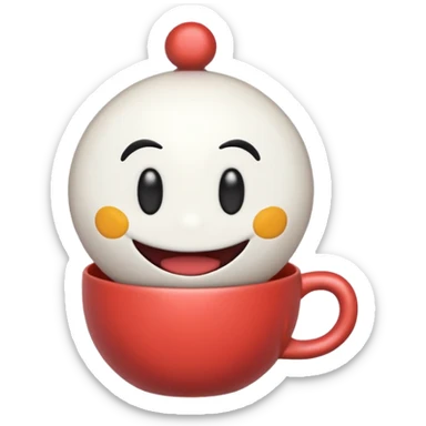 Create a Cup head character
 sticker