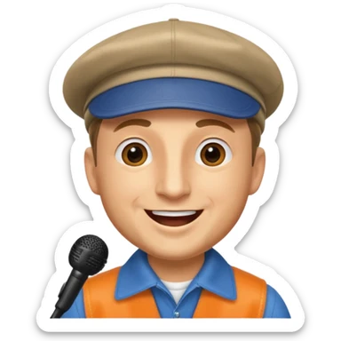 Tim Robinson as the driving crooner sticker