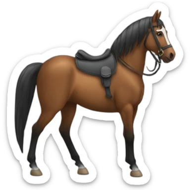 Queue de cheval sticker