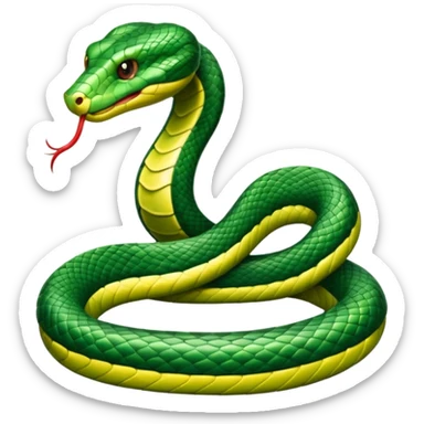 snake crawling  sticker