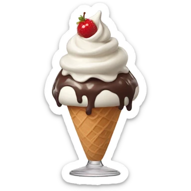 Ice cream sundae  sticker