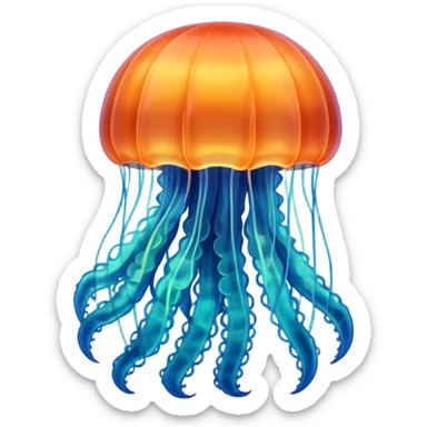 jellyfish with unique design and color but i want a simple one sticker
