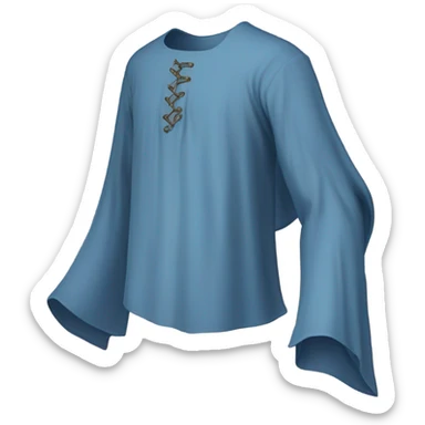 medieval shirt blue sticker
