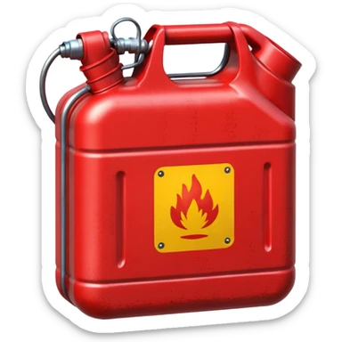 create a realistic petrol canister sticker