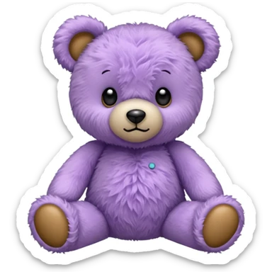 Lavender Teddy bear sticker