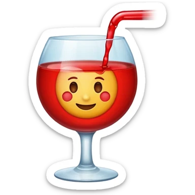 An emoji that shows no drinks allowed sticker