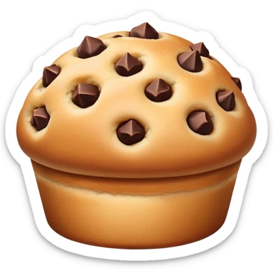 Chocolate chip bun sticker