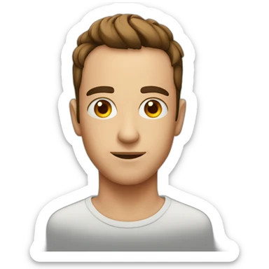 Homme au yeux rouge sticker