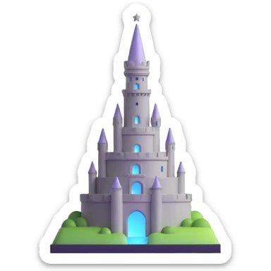 Oxford Babel Tower with glowing silver magic sticker