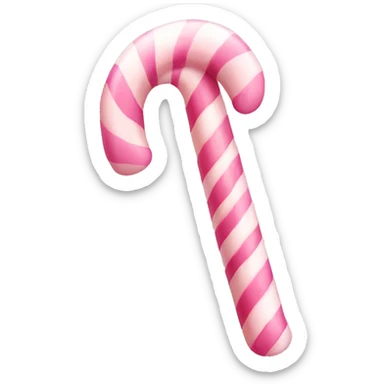 light pink candy cane sticker