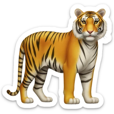 a mango tiger  sticker