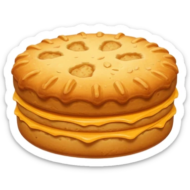 Biscuit simple sans visage sticker