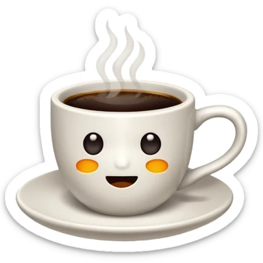 Bad coffee / sad coffee sticker