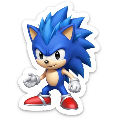 Red Sonic sticker