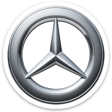 mercedes benz circle logo sticker