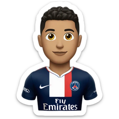 Ronaldo avec le maillot du PSG sticker