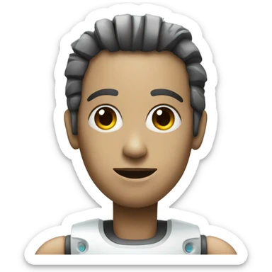 a robotic human sticker